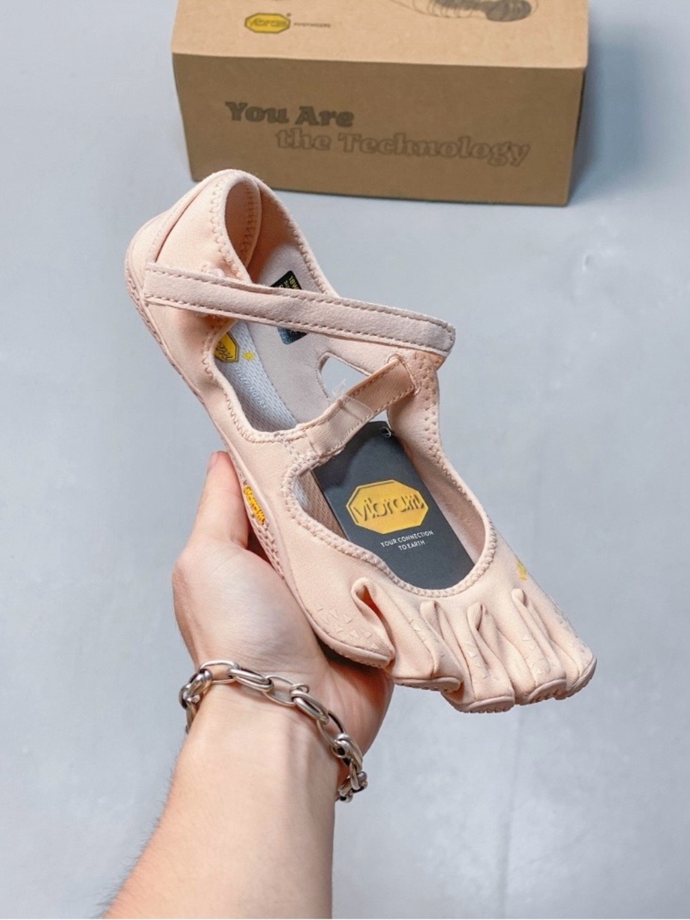 Vibram Women's Peach FiveFingers Mary Jane Slip-On
